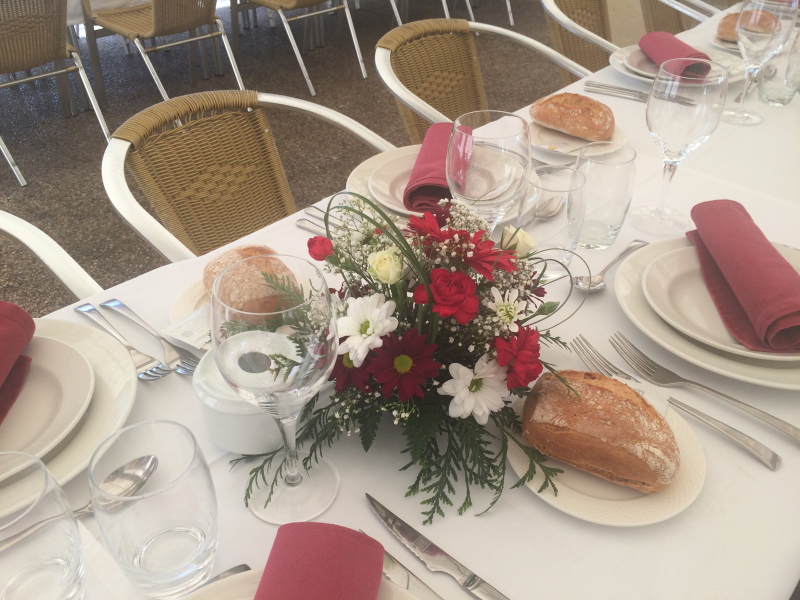 Decoración mesa celebraciones