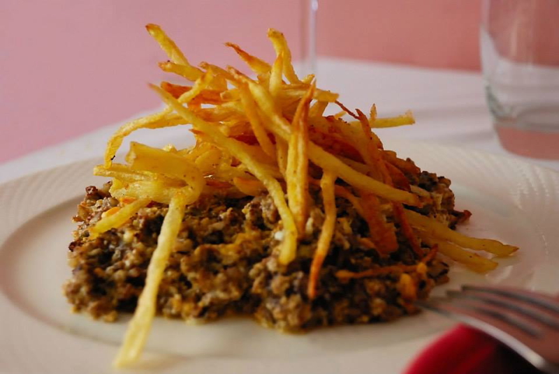 Huevos revueltos con patatas